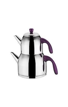 Aryıldız Maya Prestige Purple Çaydanlık Takımı Çelik Aryıldız Maya Prestige Purple Çaydanlık Takımı Çelik