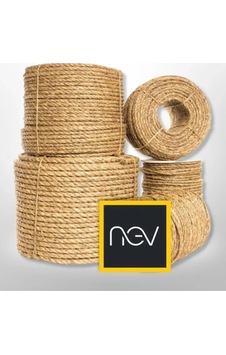 Nev Hasır İp 4mm 75 Metre, Jüt Halat, Doğal Nev Hasır İp 4mm 75 Metre, Jüt Halat, Doğal