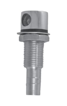 Hava Firarı Düz 1/2'' Krom