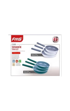 Fms Seramik 3 Parça Tava Seti Yeşil - 20-24-28 Cm - S3000ysl Yeşil