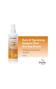 Thalia Ananas & Coconut Özlü Kuru & Yıpranmış Saçlara Özel Sıvı Saç Kremi 200ml Thalia Ananas & Coconut Özlü Kuru & Yıpranmış Saçlara Özel Sıvı Saç Kremi 200ml