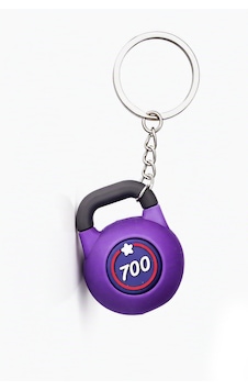 Ayahun Mor Kettlebell Anahtarlık Gümüş Ayahun Mor Kettlebell Anahtarlık Gümüş
