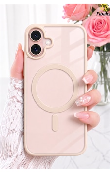 Fibaks iPhone 16 Uyumlu Kılıf Magsafe Wireless Şarj Özellikli Tam Koruma Renkli Sert Silikon Kapak Pembe Fibaks iPhone 16 Uyumlu Kılıf Magsafe Wireless Şarj Özellikli Tam Koruma Renkli Sert Silikon Kapak Pembe
