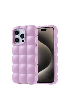 Apple Uyumlu iPhone 15 Pro Kılıf Parlak Esnek Silikon Zore Dom Dom Kapak Lila Apple Uyumlu iPhone 15 Pro Kılıf Parlak Esnek Silikon Zore Dom Dom Kapak Lila