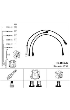 Ngk 0796 Buji Bobin Kablosu Takımı Set Opel Vectra A-ascona C-kt E 1.8-2.0 8v Sv-ne 1612642-90350551-1612473-1612501 Ngk 0796 Buji Bobin Kablosu Takımı Set Opel Vectra A-ascona C-kt E 1.8-2.0 8v Sv-ne 1612642-90350551-1612473-1612501