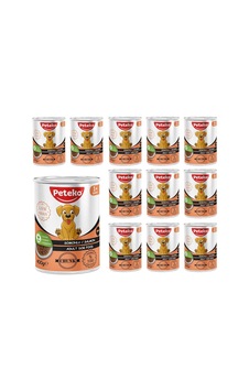 Peteko Yetişkin Köpek Somonlu Ve Jöleli Konserve Mama 400 Gr X 12 Adet Peteko Yetişkin Köpek Somonlu Ve Jöleli Konserve Mama 400 Gr X 12 Adet
