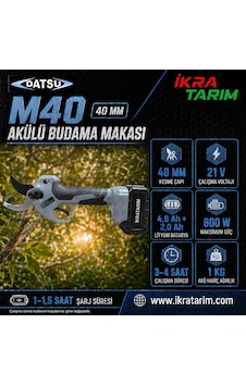 Datsu Akülü Budama Makası - 40 Mm