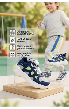 Cool Kids Erkek Çocuğu Yazlık Mavi Işıklı Mekanizma Bağcıklı Ortopedik Tabanlı Spor Ayakkabısı Ekstra Hafif Cool Kids Erkek Çocuğu Yazlık Mavi Işıklı Mekanizma Bağcıklı Ortopedik Tabanlı Spor Ayakkabısı Ekstra Hafif