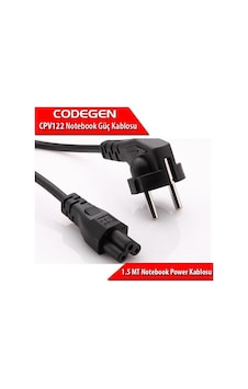 Codegen Yonca Uçlu Notebook Power Güç Kablosu 1 5 Metre 0 75Mm Codegen Yonca Uçlu Notebook Power Güç Kablosu 1 5 Metre 0 75Mm