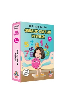 Dört İşlem Kartları - Ondalık Sayılar/Kesirler (9+ Yaş)- Yağmur Çocuk Dört İşlem Kartları - Ondalık Sayılar/Kesirler (9+ Yaş)- Yağmur Çocuk