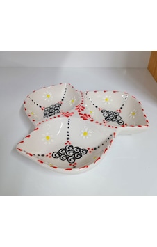 Konak Züccaciye Ars 3 Lü Blok Çerezlik 21 Cm Desenli Konak Züccaciye Ars 3 Lü Blok Çerezlik 21 Cm Desenli