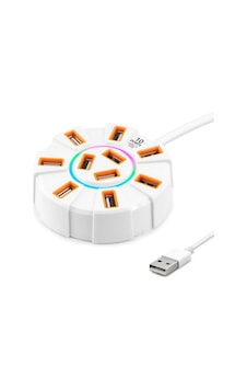 Usb Hub 10 Usb 1.2m Beyaz Hdx7034 Usb Hub 10 Usb 1.2m Beyaz Hdx7034