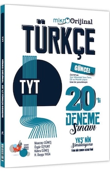 Orijinal Mikro Tyt Türkçe 20 Li Deneme Sınavı Orijinal Mikro Tyt Türkçe 20 Li Deneme Sınavı