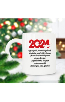 2024 Yeni Yılda Başarılar Seninle Olsun Yılbaşı Hediyesi Baskılı Kupa Bardak Çok Renkli 2024 Yeni Yılda Başarılar Seninle Olsun Yılbaşı Hediyesi Baskılı Kupa Bardak Çok Renkli