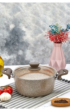 Polochef Panamera Granit Tencere 24 Cm Kahverengi Kahverengi Polochef Panamera Granit Tencere 24 Cm Kahverengi Kahverengi