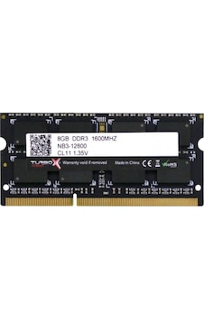 Turbox NB3-12800 8GB DDR3 1600 MHz CL11 Laptop Notebook Ram Turbox NB3-12800 8GB DDR3 1600 MHz CL11 Laptop Notebook Ram