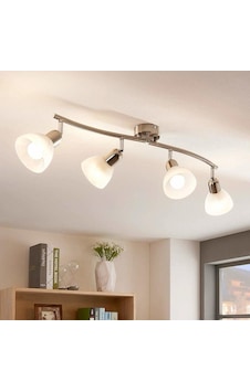 Rsylight 4 Lü İnox 180 Derece Hareketli Beyaz Camlı Modern Dekoratif Avize Altın Rsylight 4 Lü İnox 180 Derece Hareketli Beyaz Camlı Modern Dekoratif Avize Altın