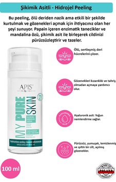 Apis Natural My Pure Skin Hidrojel Peeling 100 ML Apis Natural My Pure Skin Hidrojel Peeling 100 ML