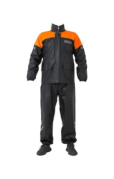 Tex 1134 Yağmurluk Takım Kurye Paketçi Pvc Siyah Turuncu Diğer