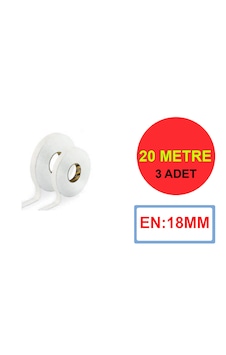 Sgs 1234 Çift Taraflı Köpük Bant 18mmx20 Metre 3 Adet Sgs 1234 Çift Taraflı Köpük Bant 18mmx20 Metre 3 Adet