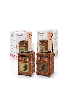 İbreli Radyo Retro Am Fm Sw Usb Type-c Sarjlı Bt Tf Usb Aux Speaker Fx-2502b İbreli Radyo Retro Am Fm Sw Usb Type-c Sarjlı Bt Tf Usb Aux Speaker Fx-2502b
