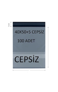 40x50+5 100 Adet Cepsiz Kargo Poşeti Cac Plastik 40x50+5 100 Adet Cepsiz Kargo Poşeti Cac Plastik