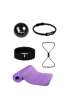 5 Li Pilates Seti 10 Mm Pilates Minderi, 20 Cm Top, 35 Cm Çember, Pamuklu A Kalite Squat Bandı, 8 Mor 5 Li Pilates Seti 10 Mm Pilates Minderi, 20 Cm Top, 35 Cm Çember, Pamuklu A Kalite Squat Bandı, 8 Mor