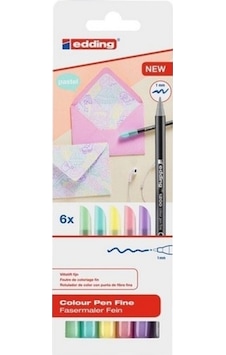Edding 1200 Keçeli Kalem 6 Renk Pastel Edding 1200 Keçeli Kalem 6 Renk Pastel