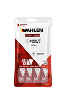 Wahlen Urinary Cream Tavuklu Ve Kızılcıklı Kedi Krema Ödülü 4x15 G Wahlen Urinary Cream Tavuklu Ve Kızılcıklı Kedi Krema Ödülü 4x15 G