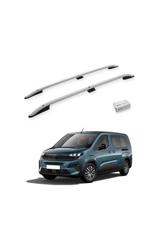 Turtle Peugeot Rifter 2019-2025 / Kısa Şasi Tavan Çıtası Crown Gri