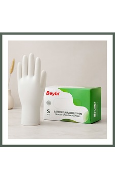Bezos Lateks Pudralı Muayene Eldiveni S 100lü Bzstk Bezos Lateks Pudralı Muayene Eldiveni S 100lü Bzstk