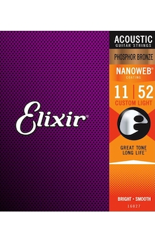 ELİXİR 16027 AKUSTİK TELİ FOSFOR BRONZE 011-052 ELİXİR 16027 AKUSTİK TELİ FOSFOR BRONZE 011-052