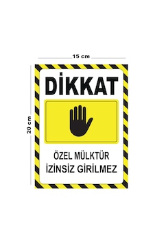 Metal Dikkat Özel Mülktür İzinsiz Girilmez 15cm X 20cm Uyarı Levhası Yönlendirme Tabelası Metal Dikkat Özel Mülktür İzinsiz Girilmez 15cm X 20cm Uyarı Levhası Yönlendirme Tabelası