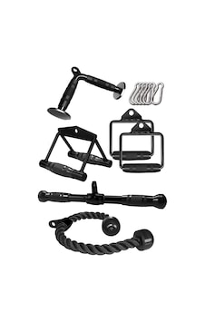 Fitnes Aparatları Set - Rowing Bar - Lat Triceps Bar - Triceps Halat - Tek El Çekiş Aparatı - V Bar Fitnes Aparatları Set - Rowing Bar - Lat Triceps Bar - Triceps Halat - Tek El Çekiş Aparatı - V Bar