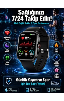 Akıllı Saat Wireless Şarj Yüksek Çözünürlüklü Müzik Dinleme Sesli Cevaplama Yeni Nesil Akıllı Saat Wireless Şarj Yüksek Çözünürlüklü Müzik Dinleme Sesli Cevaplama Yeni Nesil