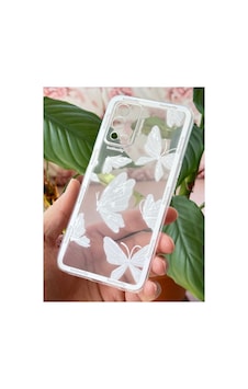 Fibaks Oppo A55 4G Uyumlu Kılıf Şeffaf Kelebek Tasarımlı Desenli Kamera Korumalı Yumuşak Silikon Kapak Fibaks Oppo A55 4G Uyumlu Kılıf Şeffaf Kelebek Tasarımlı Desenli Kamera Korumalı Yumuşak Silikon Kapak