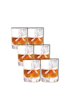 Decocıa Bubble 6lı Viski Bardağı 240cc Sürgün Desenli Decocıa Bubble 6lı Viski Bardağı 240cc Sürgün Desenli