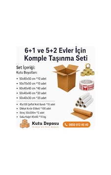 Maxi Xxl Plus Taşınma Koli Seti 6+1 Ve 5+2 Evler İçin 1 Adet Maxi Xxl Plus Taşınma Koli Seti 6+1 Ve 5+2 Evler İçin 1 Adet