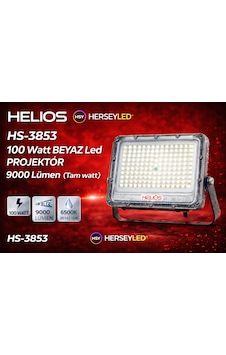 Helıos Hs-3853 100 Watt Beyaz Led Projektör 9000 Lümen Tam Watt Beyaz Işık Helıos Hs-3853 100 Watt Beyaz Led Projektör 9000 Lümen Tam Watt Beyaz Işık