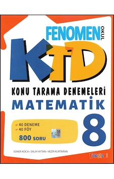 Fenomen 8. Sınıf Matematik Konu Tarama Denemeleri Fenomen 8. Sınıf Matematik Konu Tarama Denemeleri
