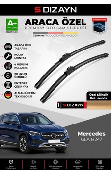 S-dizayn Mercedes-benz Gla H247 Ön Cam Silecek Seti 2020 Üzeri Premium Araca Özel 65-48 Cm A+ Kalite