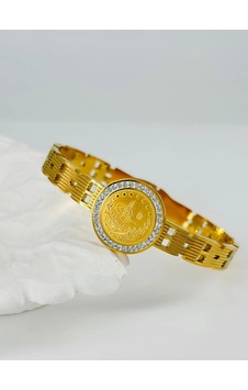 Gold Zirkon Taşlı Çelik Çelik Bileklikler 60 Cm - Kbl0357 Çok Renkli Gold Zirkon Taşlı Çelik Çelik Bileklikler 60 Cm - Kbl0357 Çok Renkli