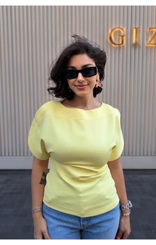 Gigi Wardrobe Fresh Lemon Bluz Sarı Sarı Gigi Wardrobe Fresh Lemon Bluz Sarı Sarı