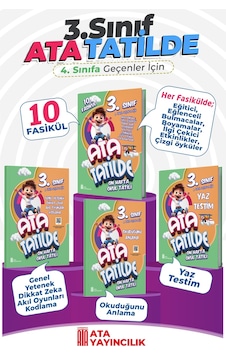 3. Sınıf Ata Yaz Tatili Seti (4 Lü)