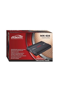 Audiomax Mx-624 3000W 4 Kanal Oto Anfi Amfi