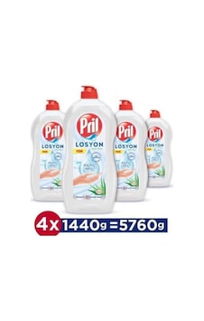 Pril Elde Yıkama Sıvı Bulaşık Deterjanı Losyon Aloe Vera 4 x 1440 G Pril Elde Yıkama Sıvı Bulaşık Deterjanı Losyon Aloe Vera 4 x 1440 G