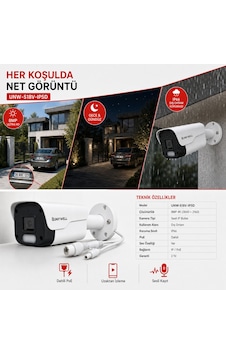 Unıywell 8 Mp 4k Dahili Poe Sesli İp Bullet Kamera Unıywell 8 Mp 4k Dahili Poe Sesli İp Bullet Kamera