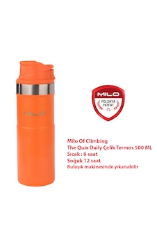 Milo Of Climbing The Quix Daily 500 Ml Termos Turuncu Milo Of Climbing The Quix Daily 500 Ml Termos Turuncu