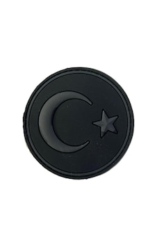 Single Sword Plastik Patch Yuvarlak Bayrak Siyah Çok Renkli Single Sword Plastik Patch Yuvarlak Bayrak Siyah Çok Renkli