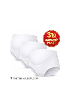 Yüksek Bel Hamile Külodu 3 Lü Set Karma Renk Siyah/beyaz/ten Beyaz Yüksek Bel Hamile Külodu 3 Lü Set Karma Renk Siyah/beyaz/ten Beyaz
